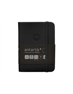 Carnet a7 antartik notes papier uni ivoire couverture rigide fermeture elastique 80 pages 80gr coloris noir. 2