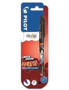 Stylo gel effaçable Pilot Frixion Ball Naruto Shippuden - Pointe 0,7 mm - Trait 0,4 mm - Grip - Noir