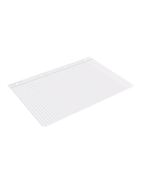 Bloc-notes liderpapel 100 feuilles encollées 100g a4 100 g/m2 ligné horizontal marge 4 trous.