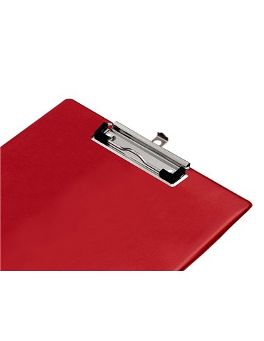 Porte-bloc q-connect din a4 plastique 50% recycle epaisseur 2,1mm coloris rouge.