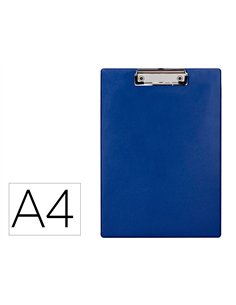 Porte-bloc q-connect din a4 plastique 50% recycle epaisseur 2,1mm coloris bleu.