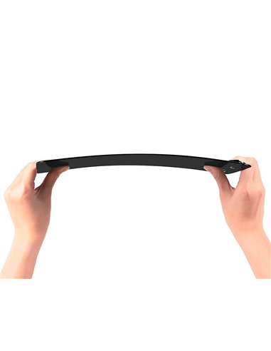 Porte-bloc q-connect din a4 plastique 50% recycle epaisseur 2,1mm coloris noir.