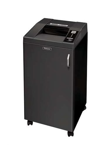Destructeur de papier manuel haute sécurité Fellowes 3250HS, coupe particules - Détruit jusqu'à 7 feuilles - 100 L