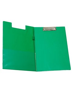 Porte-bloc q-connect plastique épaisseur 3mm a4 210x297mm porte-stylo pince coloris vert. 2