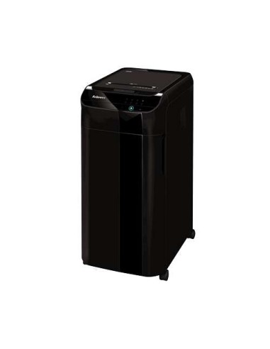 Destructeur de documents automatique Fellowes AutoMax 350C, coupe particules P4, alimentation automatique 350 feuilles, alimenta