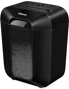 Destructeur de papier manuel Fellowes LX50 P-4, coupe particules - Détruit jusqu'à 9 feuilles à la fois - Corbeille de 17 L - No