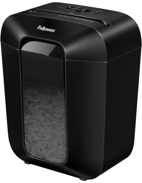 Destructeur de papier manuel Fellowes LX50 P-4, coupe particules - Détruit jusqu'à 9 feuilles à la fois - Corbeille de 17 L - No