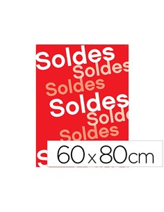 Affiche verticale apli agipa soldes format 600x800mm.