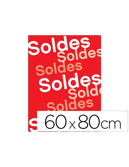 Affiche verticale apli agipa soldes format 600x800mm.
