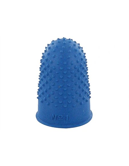 Doigtier caoutchouc assure parfait accrochage feuilles picots entourants doigtier n.1 diamètre 21mm sachet 12 unités.