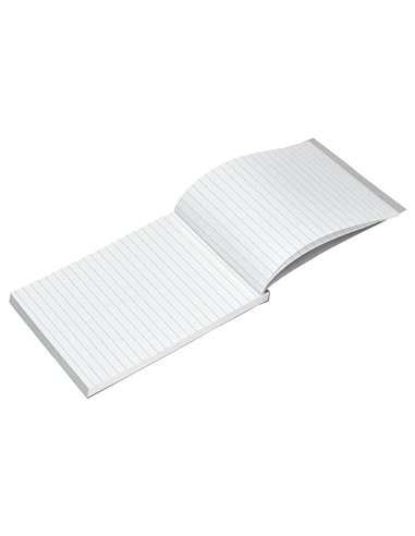 Bloc notes liderpapel perforé ligné a6 148x105mm paysage couverture carton imprimé 250g/m2 80f 60g/m2.