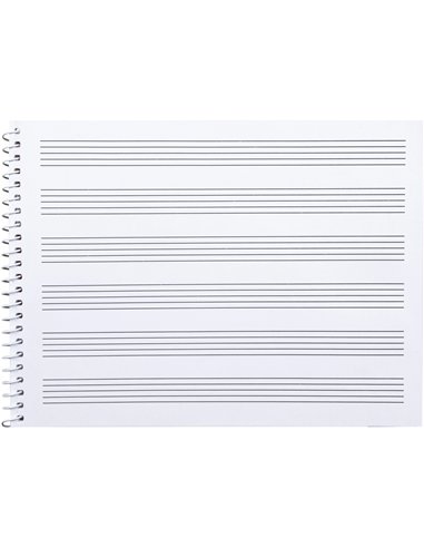 Cahier musique liderpapel portee 3mm cuarto 20 feuilles 100gr.