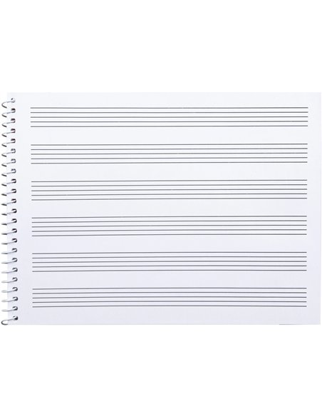 Cahier musique liderpapel portee 3mm cuarto 20 feuilles 100gr.