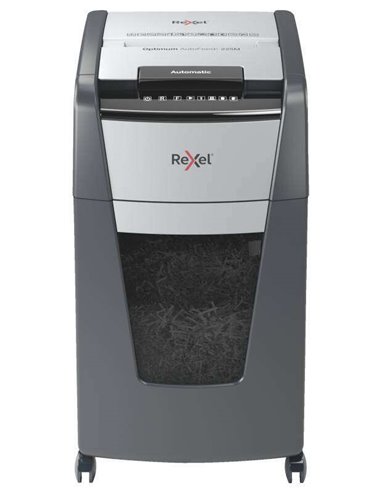 Destructeur automatique Rexel Optimum Autofeed 225M P-5 Micro-Cut - 225 feuilles à alimentation automatique et 8 feuilles à alim