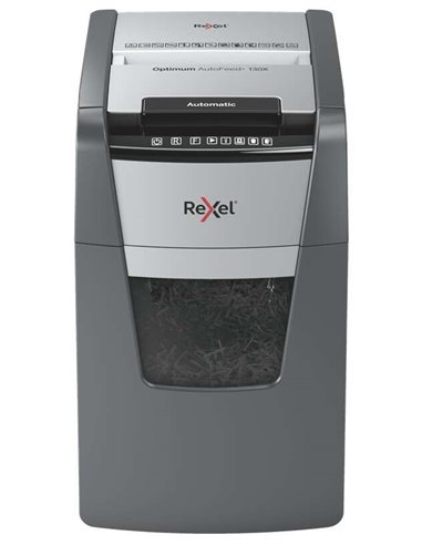 Destructeur automatique de documents Rexel Optimum AutoFeed 130X P-4 à coupe particules - 130 feuilles à alimentation automatiqu