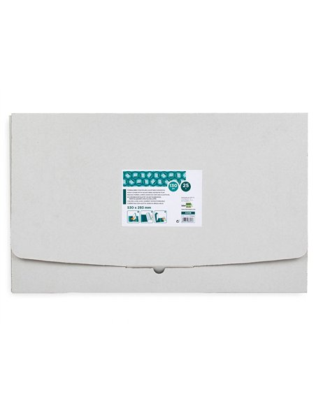 Couvre-livres liderpapel nº29 pvc transparent 13/100e 285x530mm avec rabat adhésif adaptable.