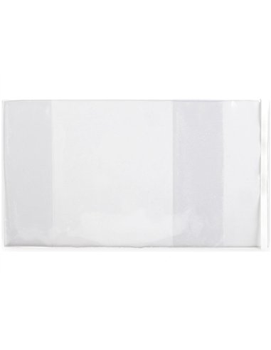 Couvre-livres liderpapel nº29 pvc transparent 13/100e 285x530mm avec rabat adhésif adaptable.