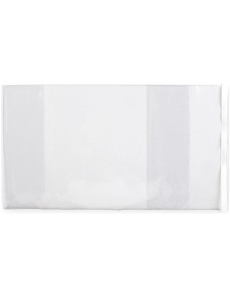 Couvre-livres liderpapel nº29 pvc transparent 13/100e 285x530mm avec rabat adhésif adaptable.