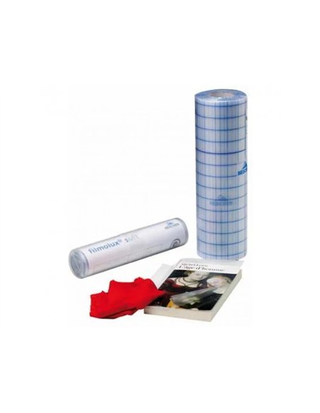Couvre-livre pe filmolux soft adhesif repositionnable 90microns rouleau 0.41x10m.