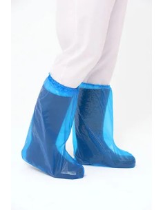 Surbottes Santex en polyéthylène 40 microns - Avec réglage élastique - Conformes à la norme (UE) 2016/425 - Bleu