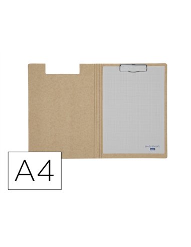 Dossier maul balance avec pince a4 carton solide coloris kraft.