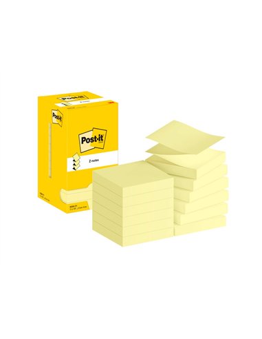 Bloc-notes post-it recharge z-notes 76x76mm 100f super z-notes repositionnables.