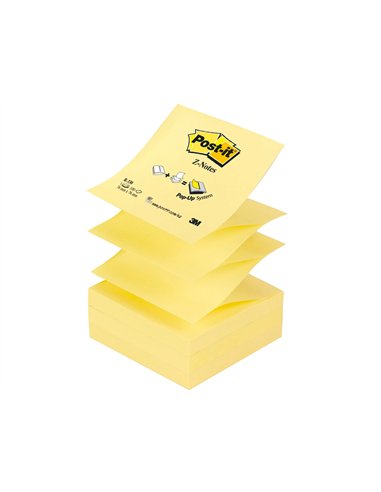 Bloc-notes post-it recharge z-notes 76x76mm 100f super z-notes repositionnables.