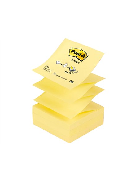 Bloc-notes post-it recharge z-notes 76x76mm 100f super z-notes repositionnables.