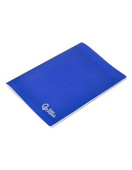 Cahier piqure liderpapel couverture pp 210x297mm 96p seyes coloris bleu.