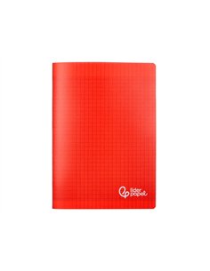 Cahier piqure liderpapel couverture pp 240x320mm 48p seyes coloris rouge. 2
