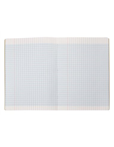 Cahier piqure liderpapel couverture pp 240x320mm 48p seyes coloris jaune.