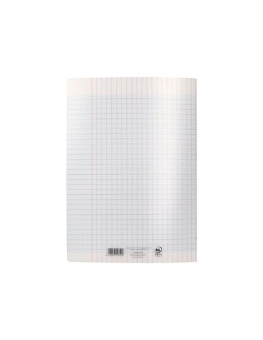 Cahier piqure liderpapel couverture pp 240x320mm 48p seyes incolore.