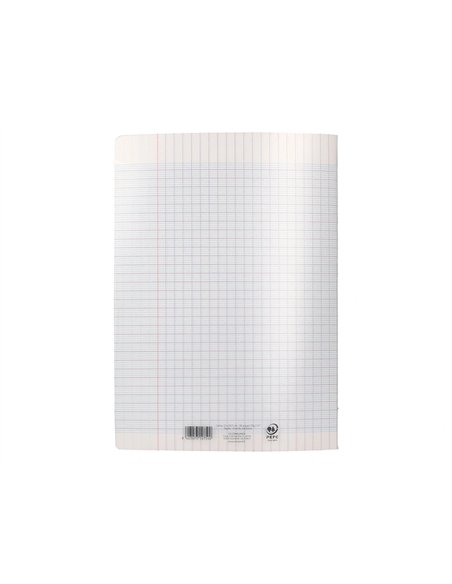 Cahier piqure liderpapel couverture pp 240x320mm 48p seyes incolore.