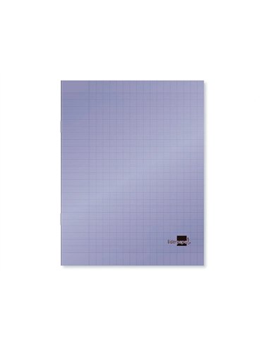 Cahier piqué liderpapel couverture plastique souple a4 21x29,7cm 96 pages séyès coloris violet.
