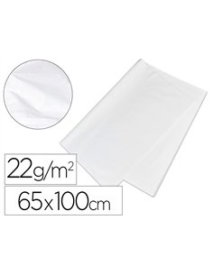 Papier de soie antalis 22g/m2 ultra-léger doux évite tout risque de rayure 65x100cm coloris blanc 1000 feuilles.
