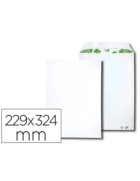 Pochette gpv extra blanche recyclée 90g c4 229x324mm boîte 250 unités.