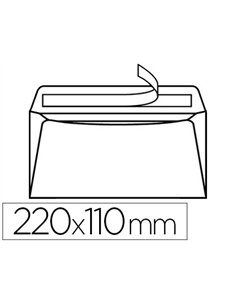 Enveloppe gpv green erapure recyclée dl 110x220mm 90g bande auto-adhésive boîte 500 unités.