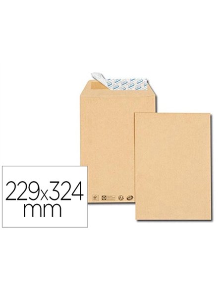 Pochette gpv kraft 90g c4 229x324mm boîte 250 unités.