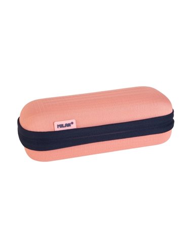 Trousse ovale semi-rigide Milan Collection 430 - Compartiment intérieur en filet - Tissu résistant aux déchirures - Rose
