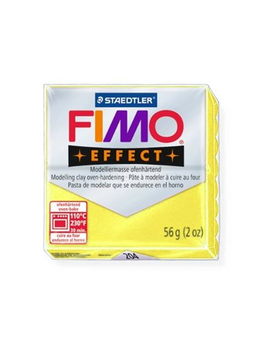 Pâte à modeler fimo soft coloris citron pain 57g.