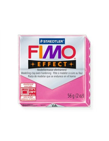 Pâte à modeler fimo soft coloris framboise pain 57g.