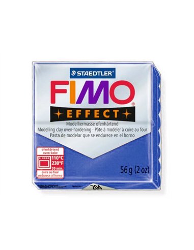 Pâte à modeler fimo soft coloris bleu pacifique pain 57g.
