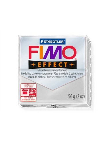 Pâte à modeler fimo soft coloris gris pain 57g.