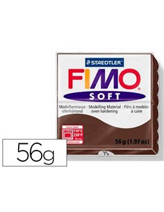 Pâte à modeler fimo soft coloris chocolat pain 57g.