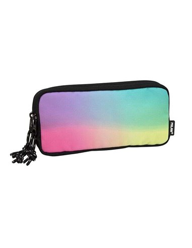 Trousse Milan Sunset 3 compartiments - Tissu indéchirable - Dimensions 22 x 11 x 6,5 cm - Modèle noir