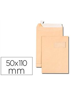Pochette gpv kraft 120g c4 229x324mm fenêtre à droite 50x110mm paquet 250 unités.