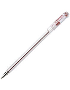 Stylo à bille Pentel SuperB - Pointe fine 0,7 mm - Trait 0,35 mm - Encre à base d'huile - Rouge