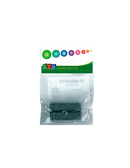 Aimant rond dtm 14x6mm sachet 20 unités.