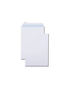 Pochettes blanches c4 90g adhesives 229x324mm pefc eco boite de 250 unites.