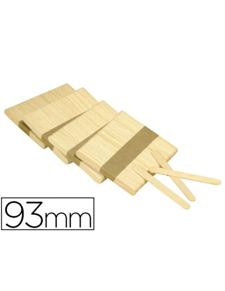 Bâtonnet en bois graine créative 93mm couleur naturellle sachet 300 unités.